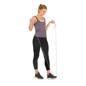 Sunny Health & Fitness Digital Jump Rope - Barbell Flex