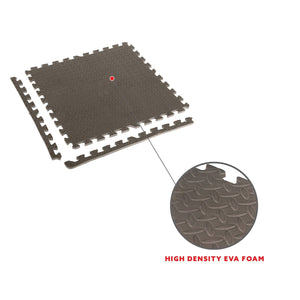 Sunny Health & Fitness Puzzle Floor Mat (4PCS) - Barbell Flex