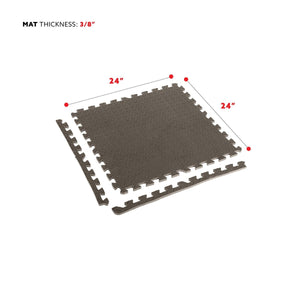 Sunny Health & Fitness Puzzle Floor Mat (4PCS) - Barbell Flex