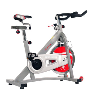 Sunny Health & Fitness 40 lb Flywheel Belt Drive Pro Indoor Cycling Exercise Bike - Barbell Flex