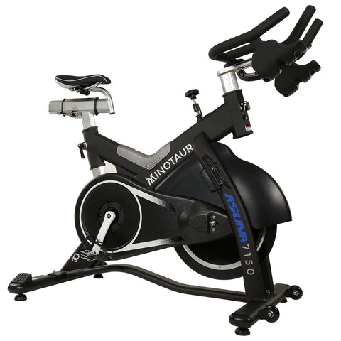 Image of Sunny Health & Fitness Minotaur Cycle Exercise Bike - Magnetic Belt Drive High Weight Capacity Indoor Cycling Bike - Barbell Flex