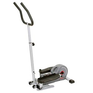 Sunny Health & Fitness Magnetic Standing Elliptical with Handlebars - Barbell Flex