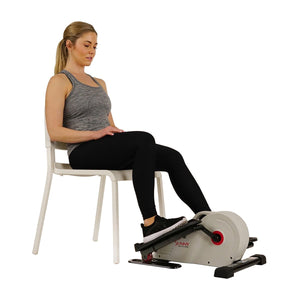 Sunny Health & Fitness Magnetic Under Desk Elliptical Peddler Exerciser - Barbell Flex