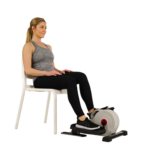 Image of Sunny Health & Fitness Magnetic Under Desk Elliptical Peddler Exerciser - Barbell Flex