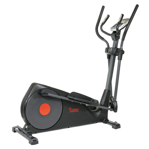 Image of Sunny Health & Fitness Pre-Programmed Elliptical Trainer, 18 inch Stride - Barbell Flex