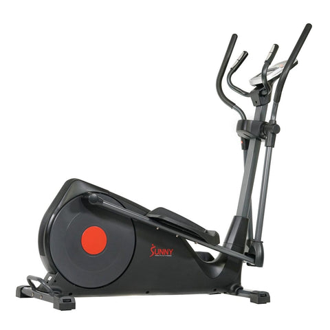 Image of Sunny Health & Fitness Pre-Programmed Elliptical Trainer, 18 inch Stride - Barbell Flex