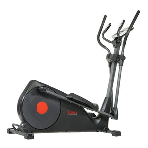 Sunny Health & Fitness Pre-Programmed Elliptical Trainer, 18 inch Stride - Barbell Flex
