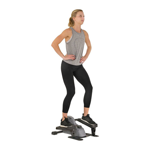 Image of Sunny Health & Fitness Portable Stand Up Elliptical - Barbell Flex