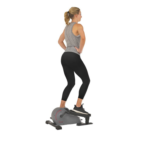 Sunny Health & Fitness Portable Stand Up Elliptical - Barbell Flex