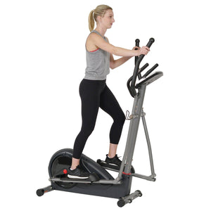 Sunny Health & Fitness Pre-Programmed Elliptical Trainer - Barbell Flex