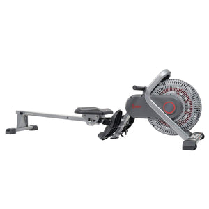 Sunny Health & Fitness Air Fan Rowing Machine Ergometer - Barbell Flex