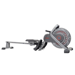 Sunny Health & Fitness Air Fan Rowing Machine Ergometer - Barbell Flex