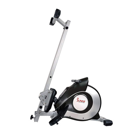 Image of Sunny Health & Fitness Magnetic Rowing Machine - Silver - Barbell Flex