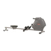 Sunny Health & Fitness Magnetic Rowing Machine Rower, LCD Monitor w/ Bottle Holder - Synergy Power Motion - Barbell Flex