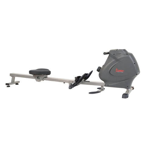 Image of Sunny Health & Fitness Multifunction SPM Magnetic Rowing Machine - Barbell Flex