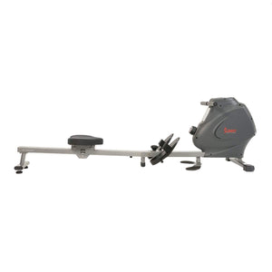 Sunny Health & Fitness Multifunction SPM Magnetic Rowing Machine - Barbell Flex