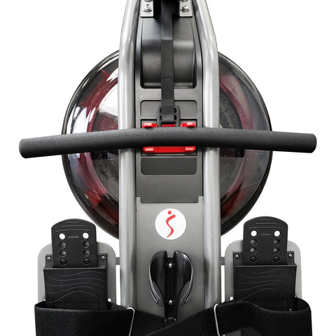 Image of Sunny Health & Fitness Phantom Hydro Water Rowing Machine - Barbell Flex