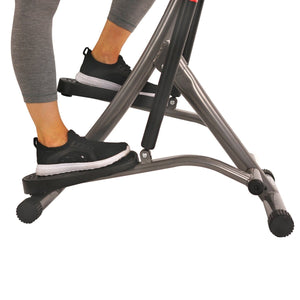 Sunny Health & Fitness Folding Climbing Stepper Step Machine w/ LCD Monitor - Barbell Flex