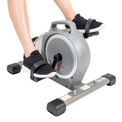 Image of Sunny Health & Fitness Magnetic Mini Exercise Pedal Cycle - Barbell Flex