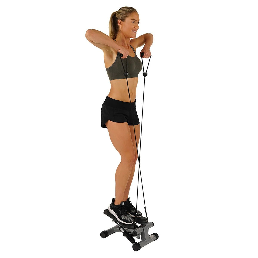 for Exercise, Mini Stepper Machine with Resistance Bands