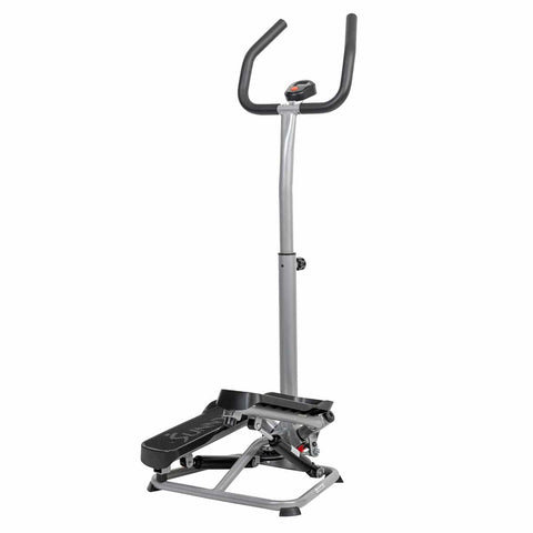 Image of Sunny Health & Fitness Stair Stepper Machine with Adjustable Handlebar - Barbell Flex