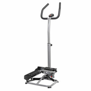 Sunny Health & Fitness Stair Stepper Machine with Adjustable Handlebar - Barbell Flex