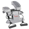 Sunny Health & Fitness Versa Stepper Step Machine w/ Wide Non-Slip Pedals, Resistance Bands and LCD Monitor - Barbell Flex