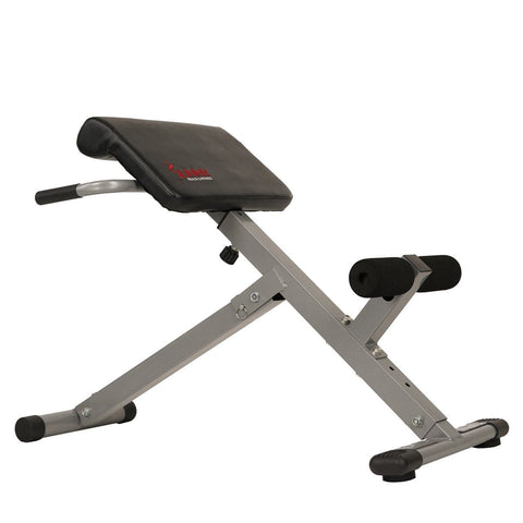 Image of Sunny Health & Fitness 45 Degree Hyperextension Roman Chair - Barbell Flex