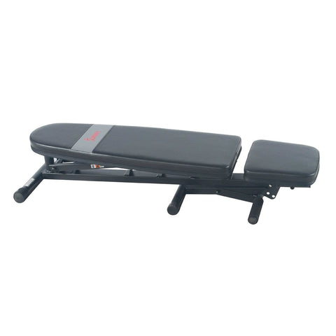 Image of Sunny Health & Fitness Adjustable Utility Weight Bench - Barbell Flex