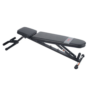 Sunny Health & Fitness Adjustable Utility Weight Bench - Barbell Flex