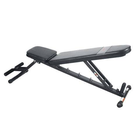 Image of Sunny Health & Fitness Adjustable Utility Weight Bench - Barbell Flex