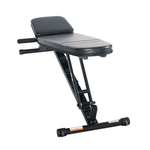 Sunny Health & Fitness Adjustable Utility Weight Bench - Barbell Flex