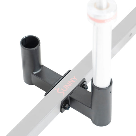 Image of Sunny Health & Fitness Bar Holder Attachment for Power Racks and Cages - Barbell Flex