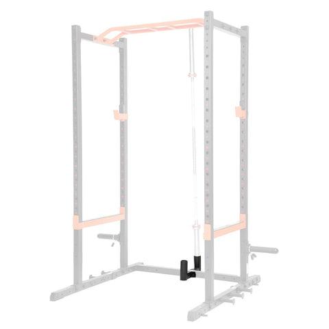 Image of Sunny Health & Fitness Bar Holder Attachment for Power Racks and Cages - Barbell Flex