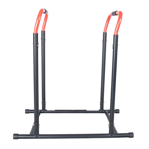 Image of Sunny Health & Fitness High Weight Capacity Adjustable Dip Stand Station - Barbell Flex