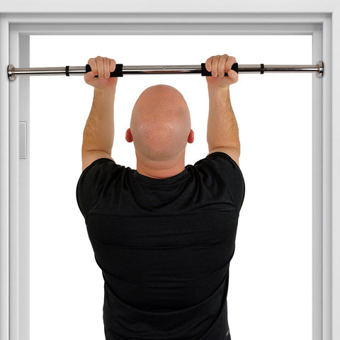 Image of Sunny Health & Fitness Doorway Chin Up Bar - Barbell Flex