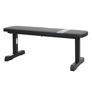 Sunny Health & Fitness Flat Utility Weight Bench - Barbell Flex