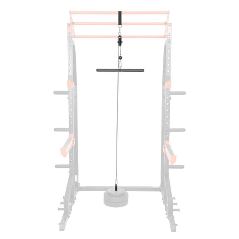 Image of Sunny Health & Fitness Lat Pulldown Attachment for Power Racks and Cages - Barbell Flex