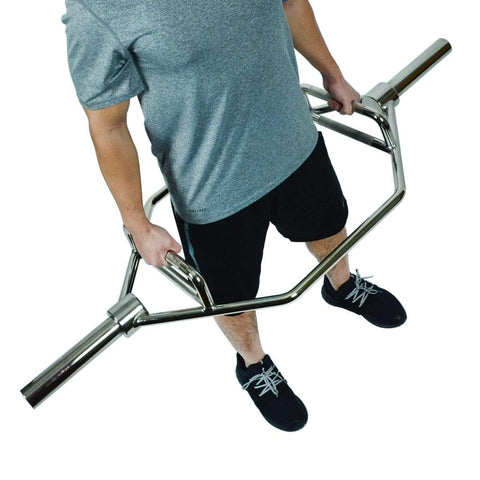 Image of Sunny Health & Fitness Olympic Hex Bar - Barbell Flex