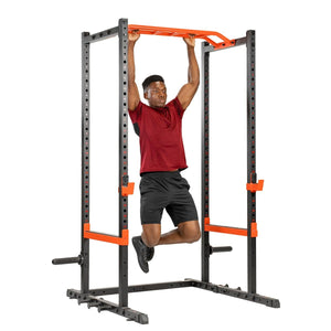 Sunny Health & Fitness Power Zone Power Cage Strength Rack - Barbell Flex
