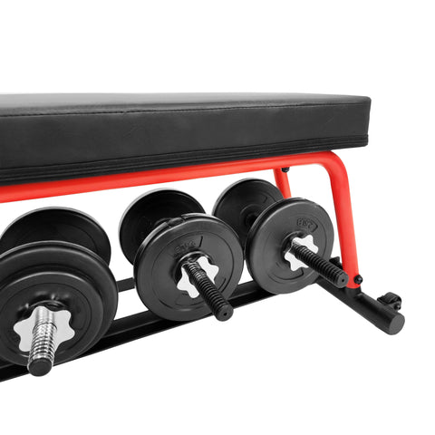 Image of Sunny Health & Fitness Power Zone Strength Flat Bench - Barbell Flex