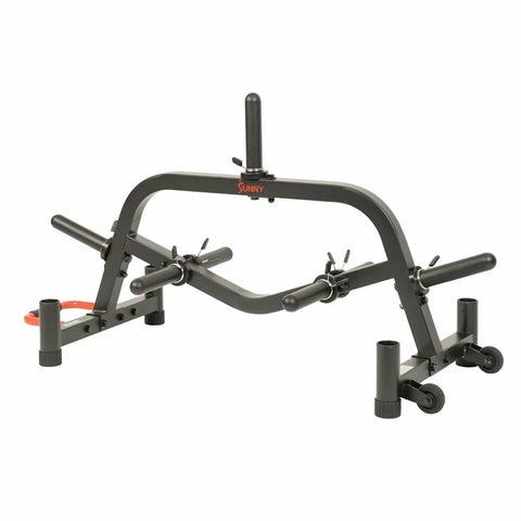 Image of Sunny Health & Fitness Multi-Weight Plate and Barbell Rack Storage Stand - Barbell Flex