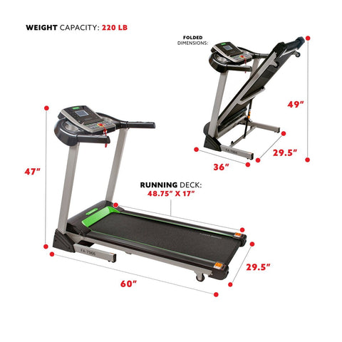 Image of Sunny Health & Fitness Fitness Avenue Automated Incline Treadmill with Bluetooth Speakers - Barbell Flex