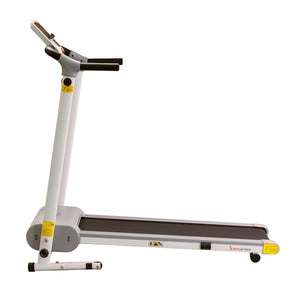 Sunny Health & Fitness Easy Assembly Folding Treadmill w/ LCD Display - Barbell Flex