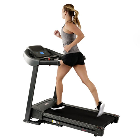 Image of Sunny Health & Fitness Heavy Duty Durable Treadmill with 350 LB Capacity - Barbell Flex