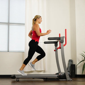 Sunny Health & Fitness Incline Treadmill with Bluetooth Speakers and USB Charging Function - Barbell Flex