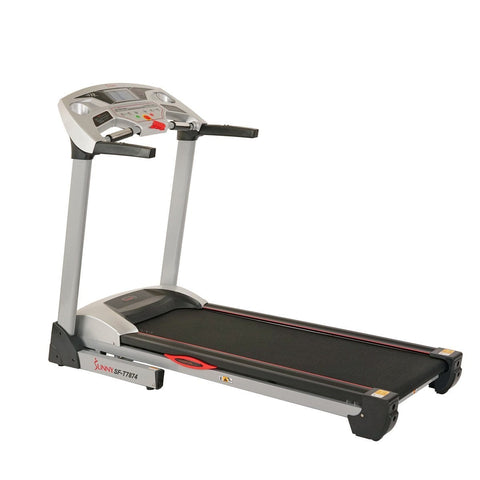 Image of Sunny Health & Fitness Performance Treadmill, High Weight Capacity w/ 15 Levels of Auto Incline, MP3 and Body Fat Function - Barbell Flex