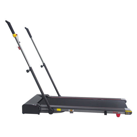 Image of Sunny Health & Fitness Slim Folding Treadmill Trekpad with Arm Exercisers - Barbell Flex