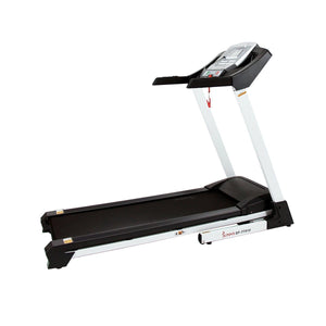 Sunny Health & Fitness Smart Treadmill w/  Auto Incline, Sound System, Bluetooth and Phone Function - Barbell Flex