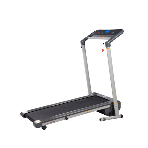 Image of Sunny Health & Fitness Space Saving Folding Treadmill w/ LCD Display - Barbell Flex